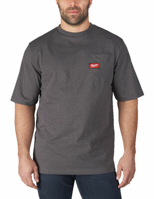 Heavy-Duty™ Pracovné tričko, krátky rukáv "M"- šedá WTSSG