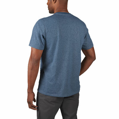 Hybrid™ Pracovné tričko, krátky rukáv "L"- modrá HTSSBLU