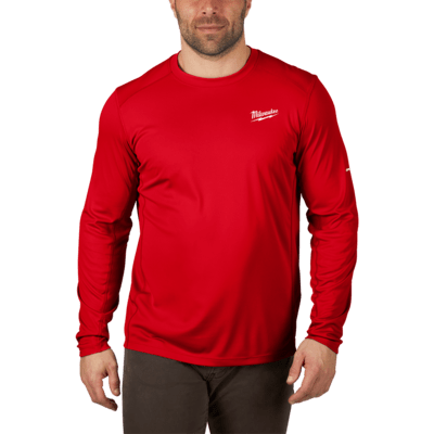 WORKSKIN™ Pracovné tričko, dlhý rukáv "M"- červená WWLSRD