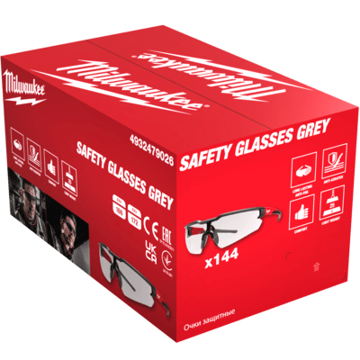 144(ks) x CLASSIC ochranné okuliare proti poškriabaniu s šedým sklom