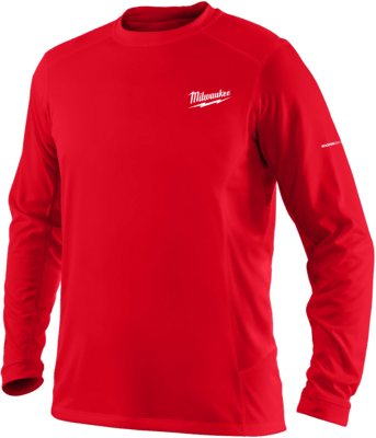 WORKSKIN™ Pracovné tričko, dlhý rukáv "L"- červená WWLSRD