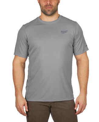 ľahké univerzálne tričko s krátkym rukávom WORKSKIN™ - šedé - XXL