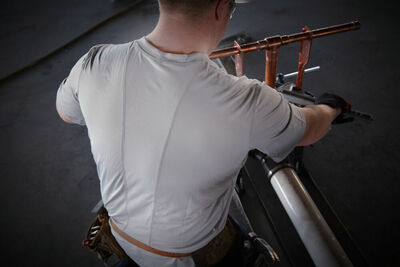 WORKSKIN™ Pracovné tričko, krátky rukáv "S"- šedá WWSSG