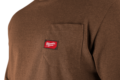 Heavy-Duty™ Pracovné tričko, krátky rukáv "L"- hnedá WTSSBR