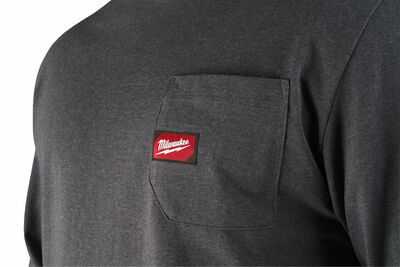 Heavy-Duty™ Pracovné tričko, dlhý rukáv "M"- šedá WTLSG